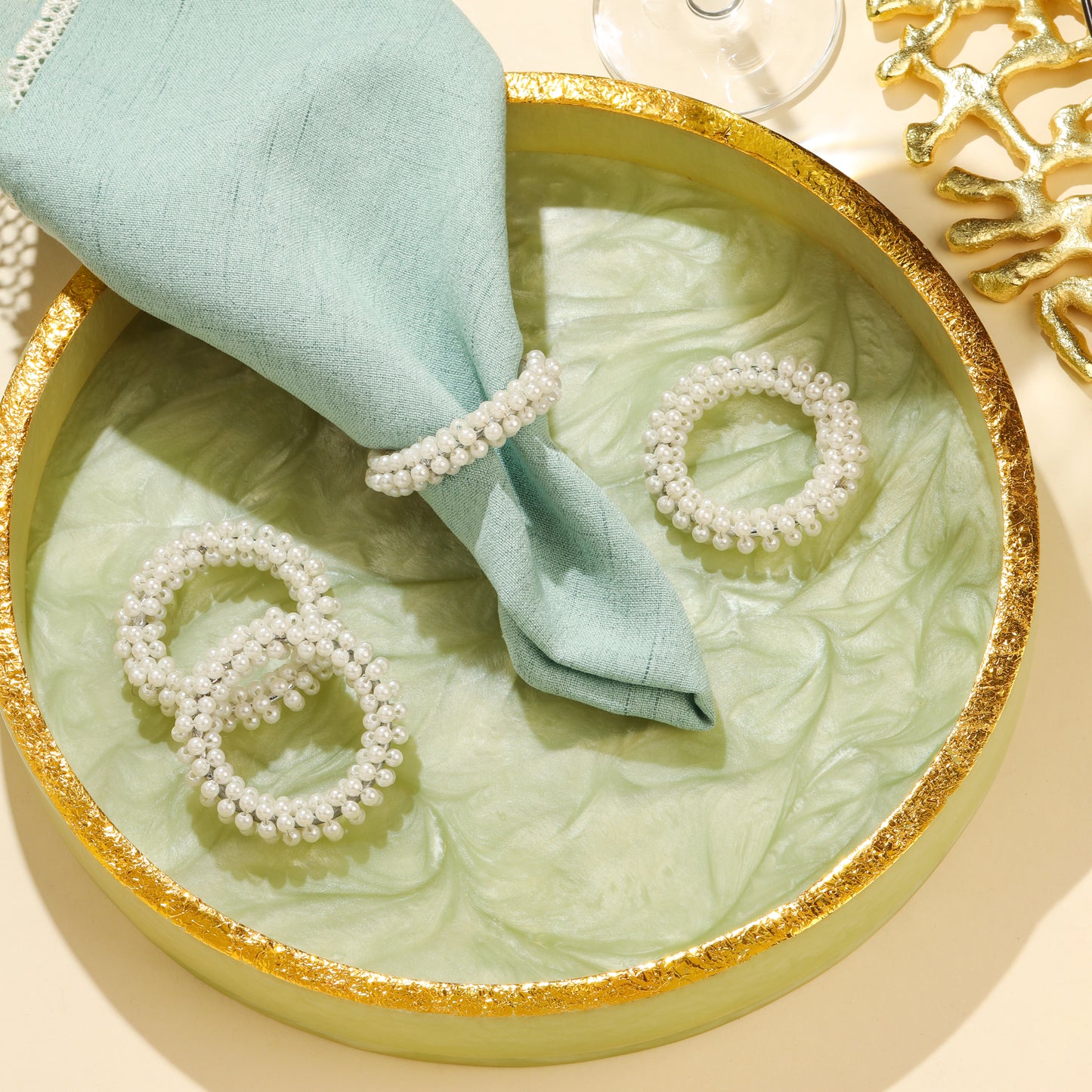 Pure Elegance Napkin Rings tiramisuusa