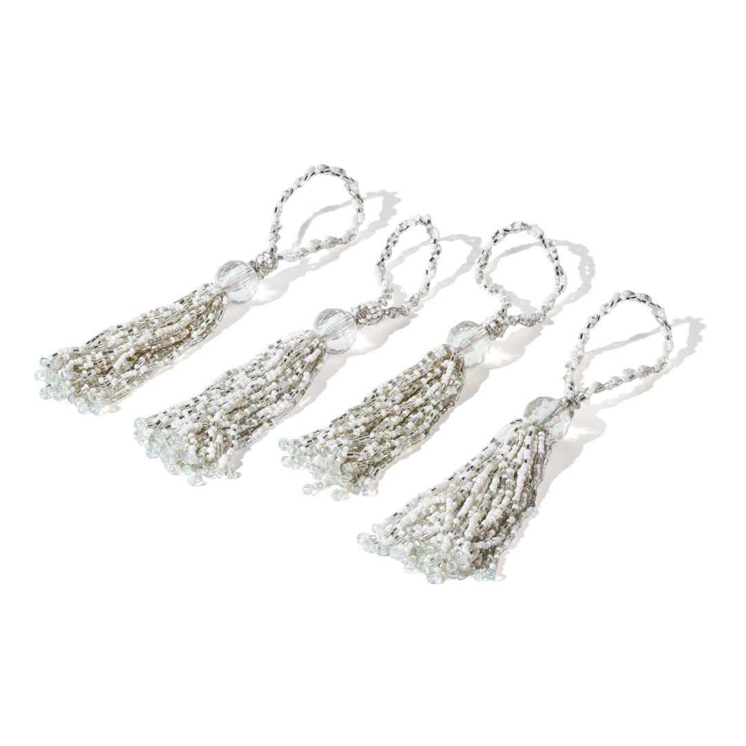 Celeste Cascade Beaded Napkin Rings