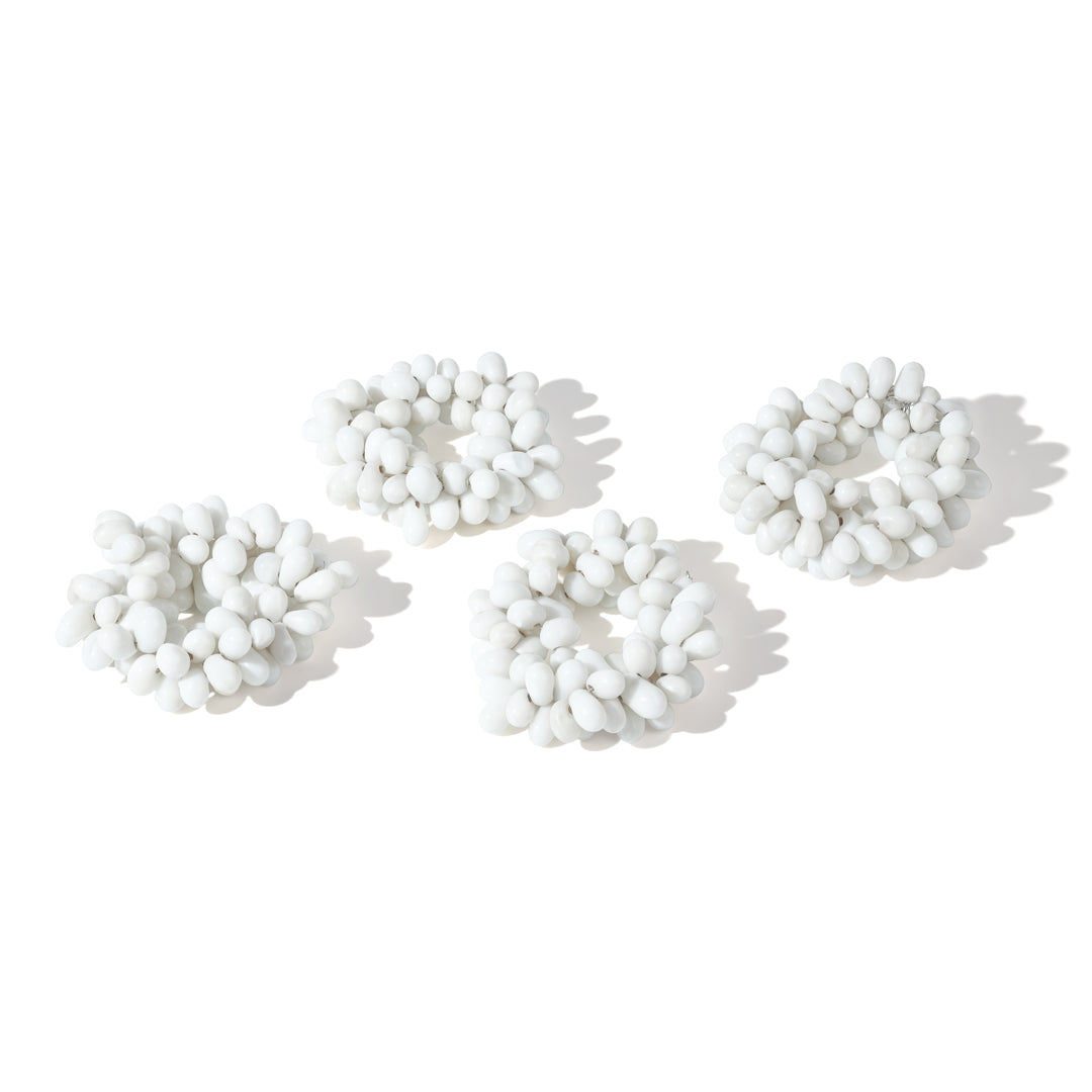 Sculpted Cloud Cluster Napkin Rings (Set of 4)