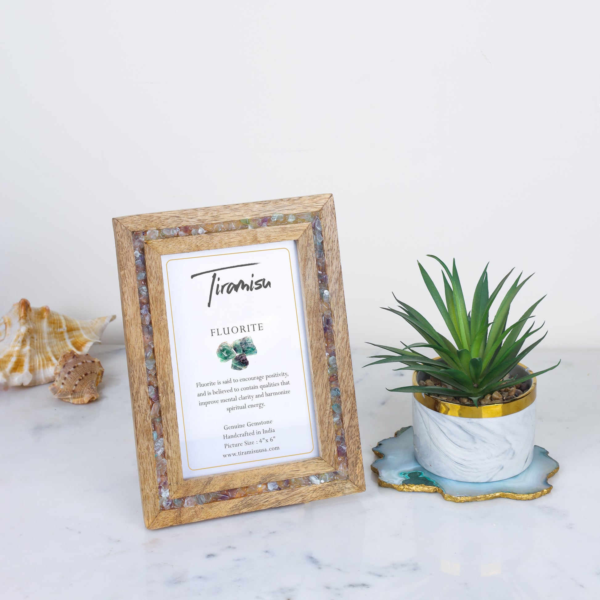 Serenity Fluorite Picture Frame tiramisuusa