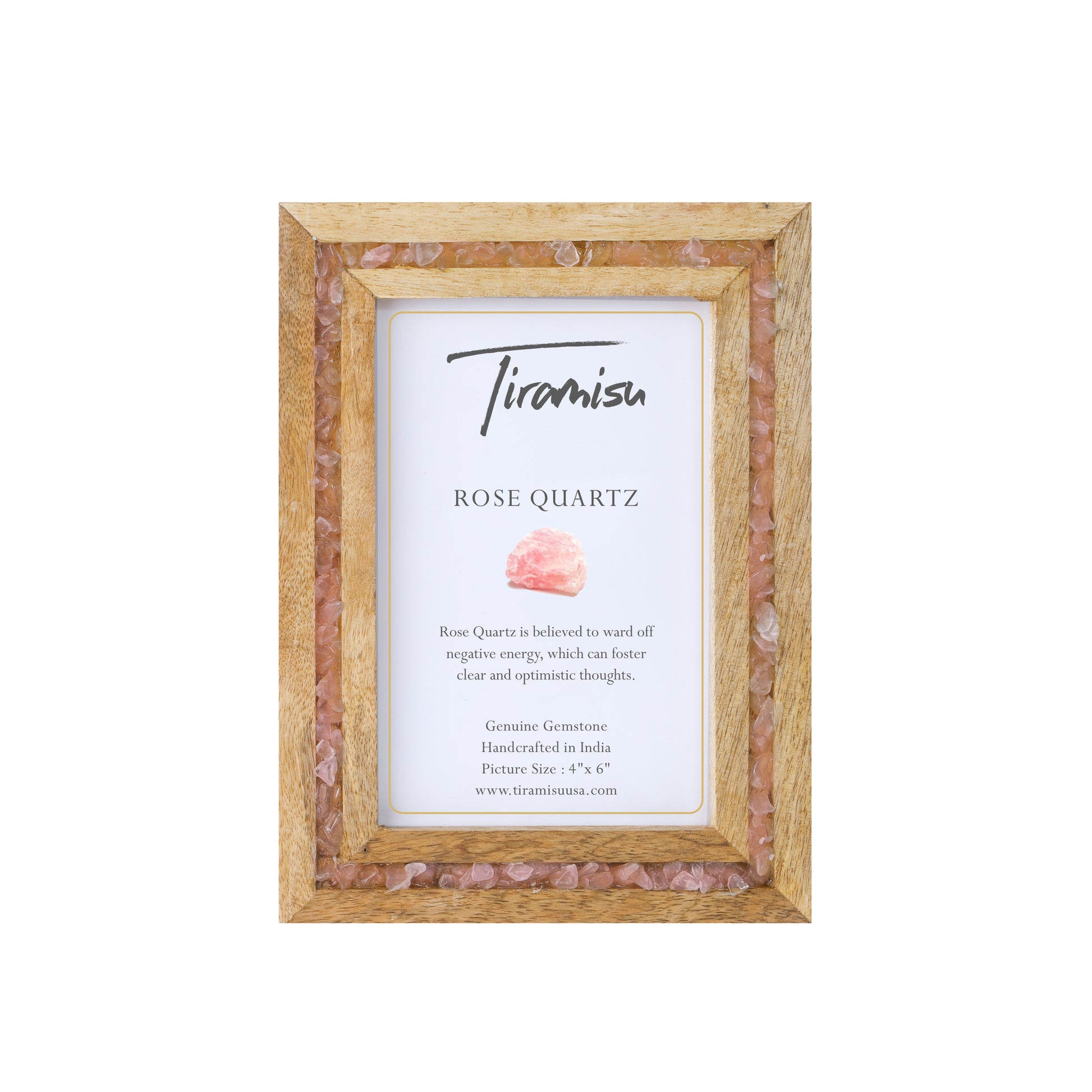 Pink Moonglow Rose Quartz Picture Frame tiramisuusa