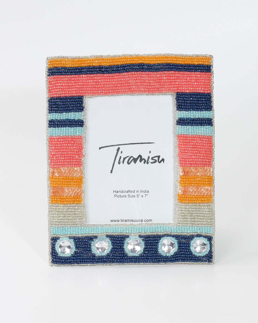 Tiramisu Horizon Harmony Stripe Fusion 5 x 7 Picture Frame