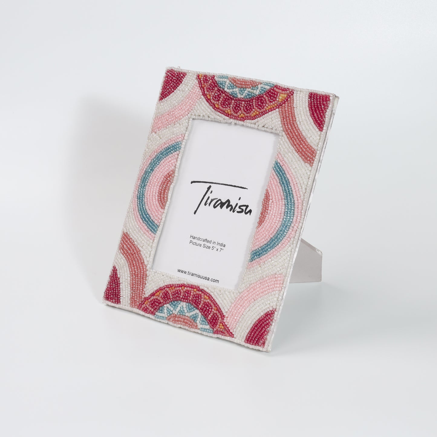 Tiramisu Color Cascade Beadwork 5 x 7 Picture Frame tiramisuusa