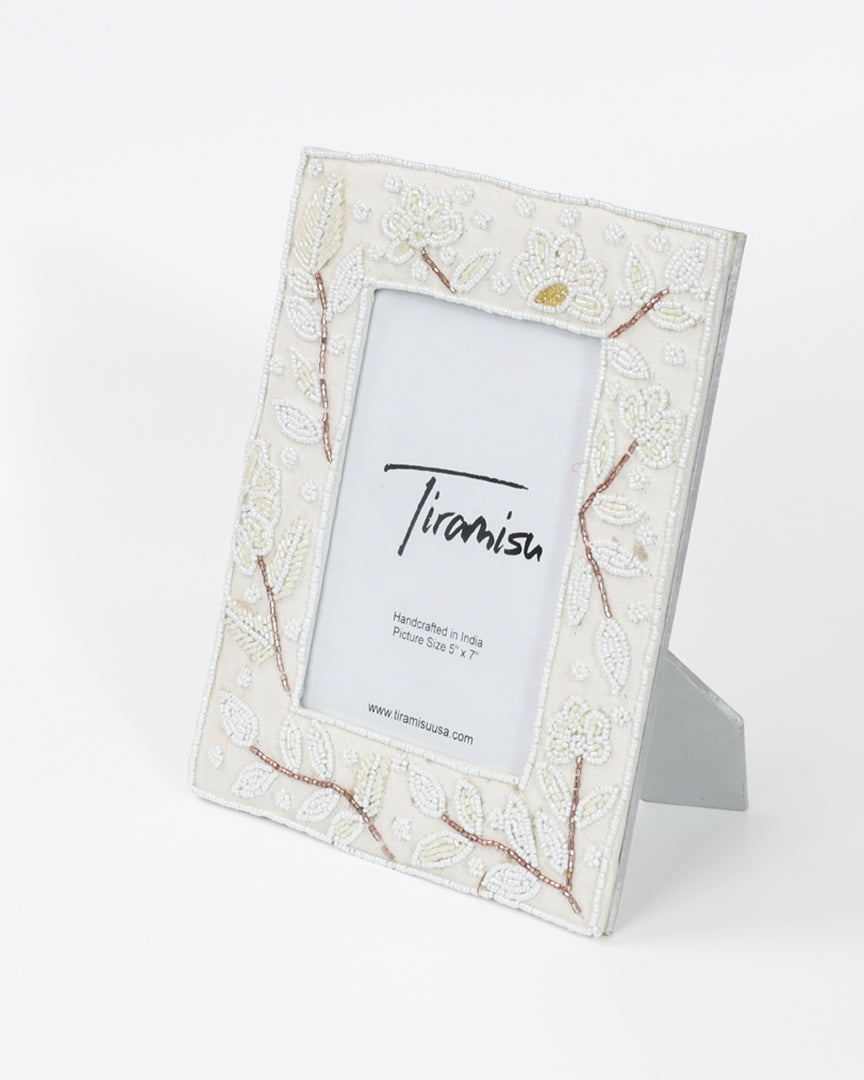 Tiramisu Ivory Oasis Botanical 5 x 7 Picture Frame