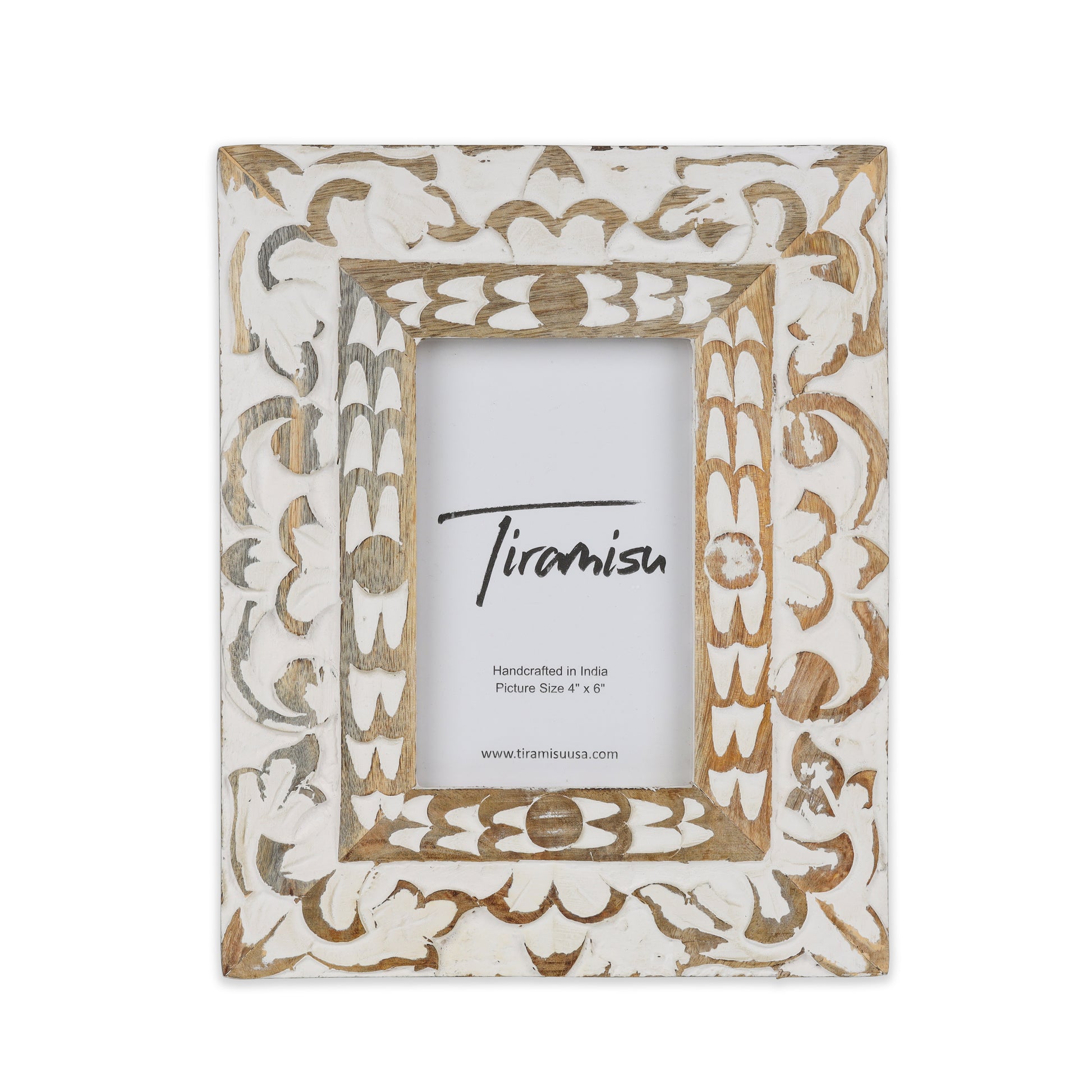 Royal Crest Wood Carving Photo Frame tiramisuusa