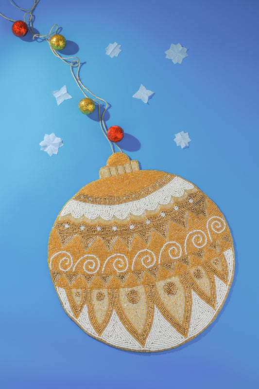 Golden Ornament Placemat.