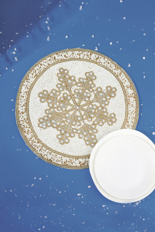 Gilded Snowflake Placemat