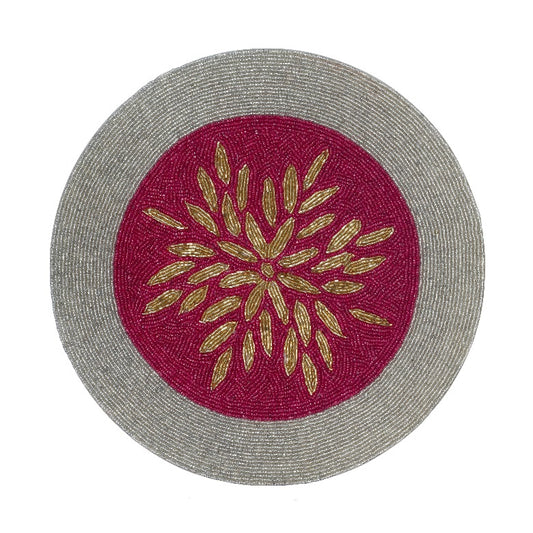 Gold Topped Beaded Placemat tiramisuusa