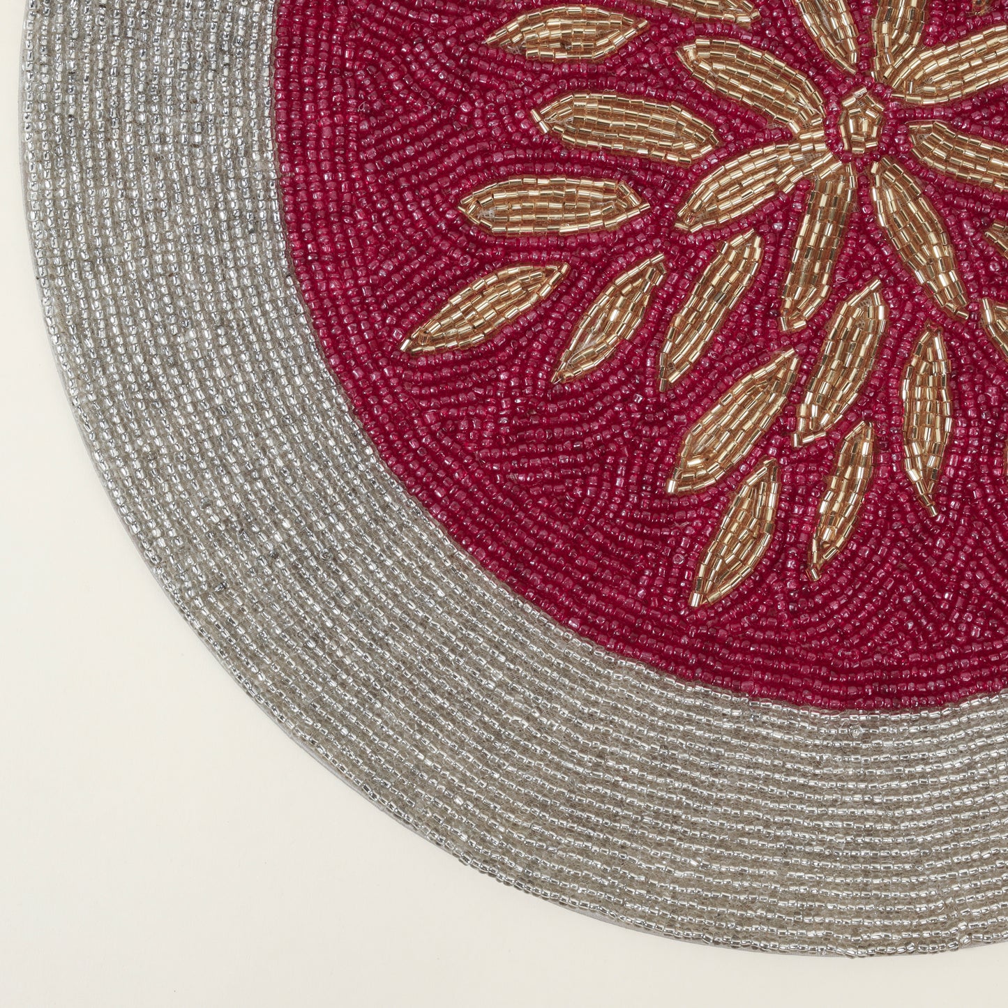 Gold Topped Beaded Placemat