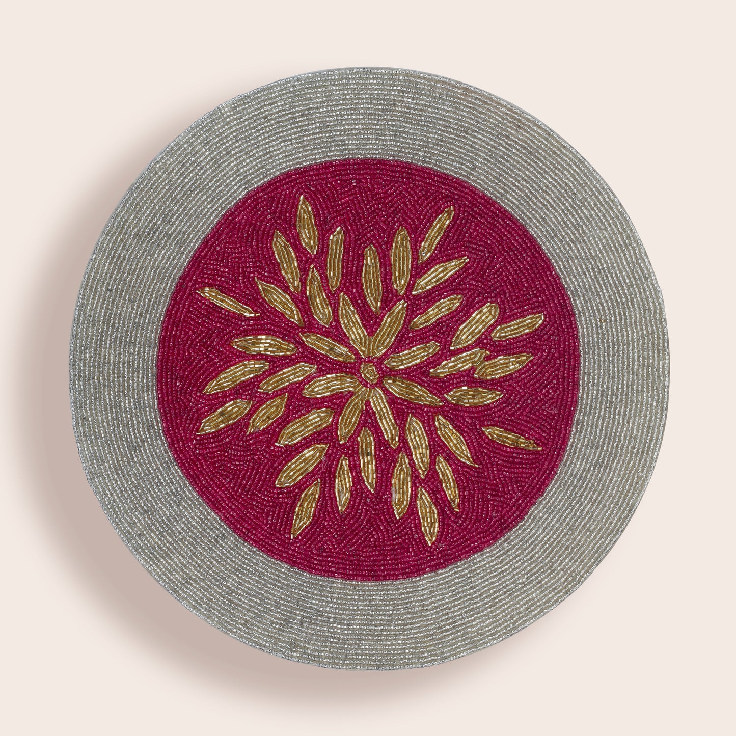 Gold Topped Beaded Placemat