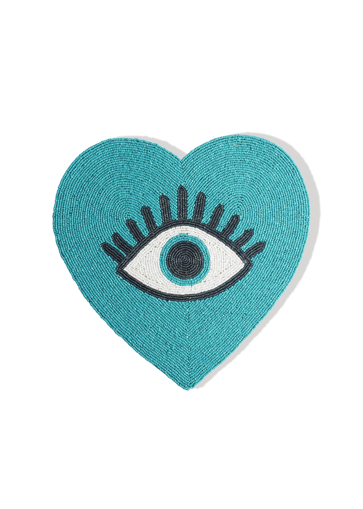 Mystical Protection Beaded Heart Placemat