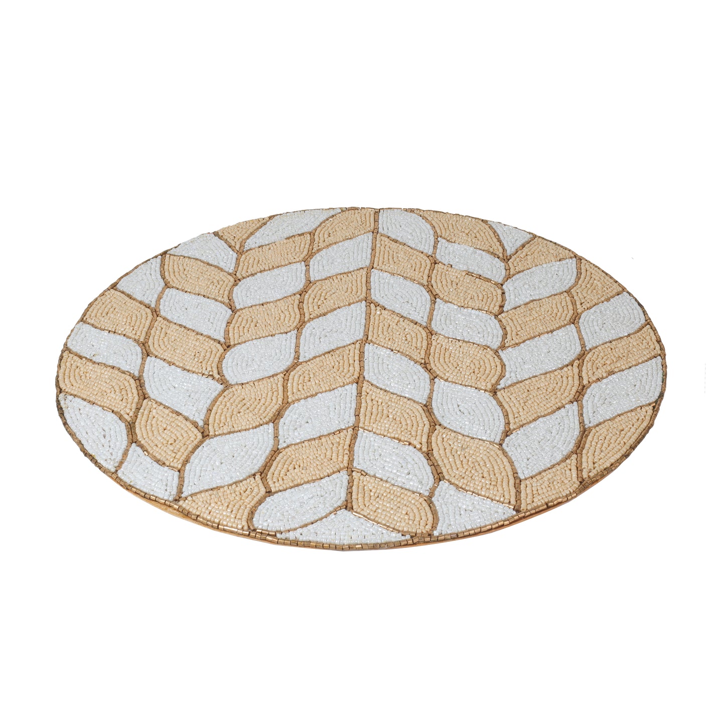 Natural Hues Beaded Placemat