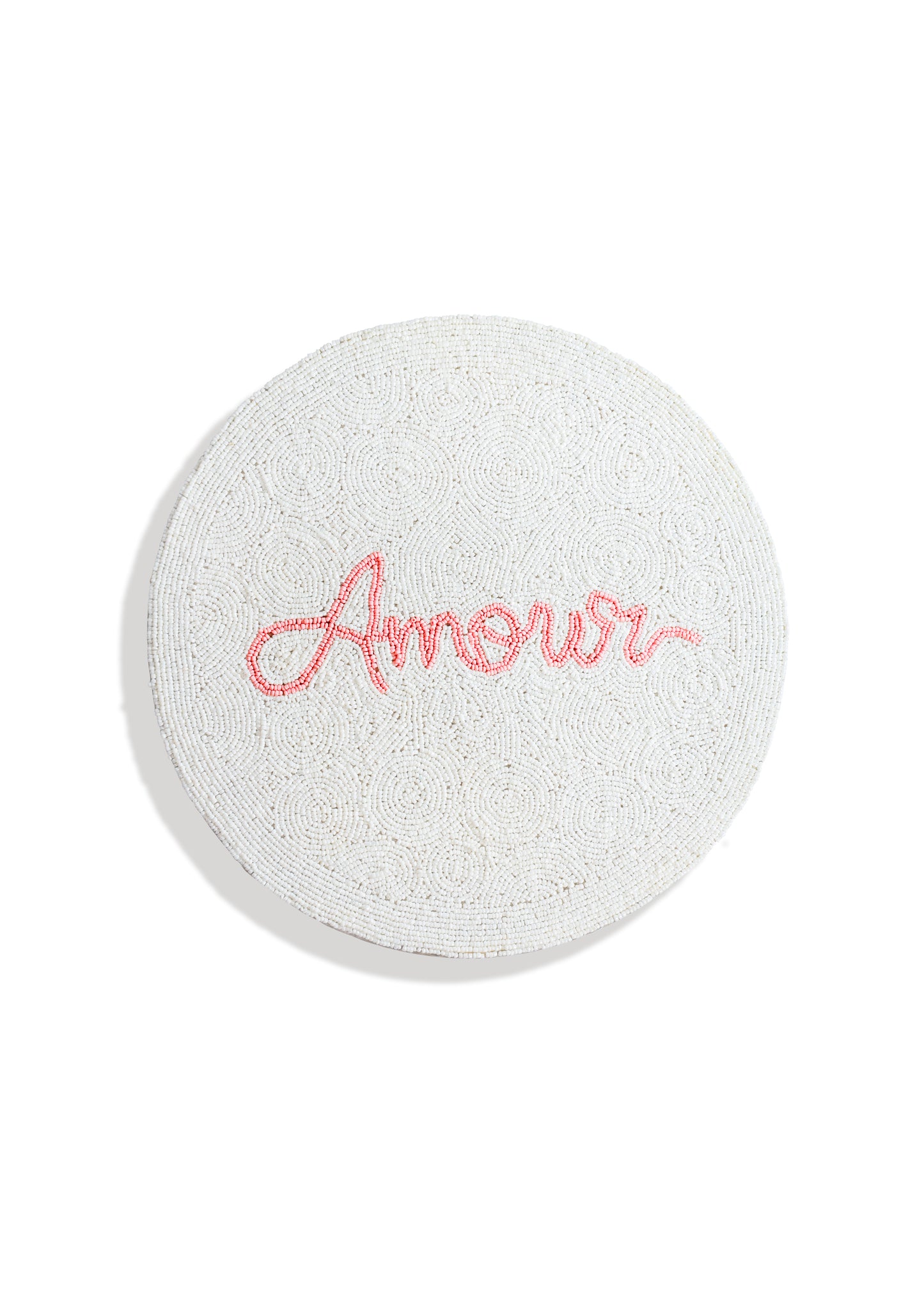 Amour Scripted Beaded Placemat