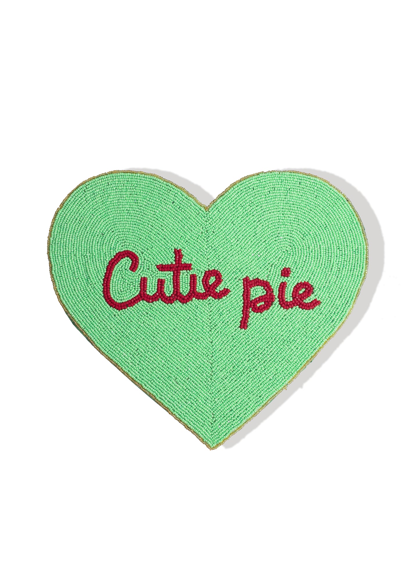 "Cutie Pie" Beaded Heart Placemat