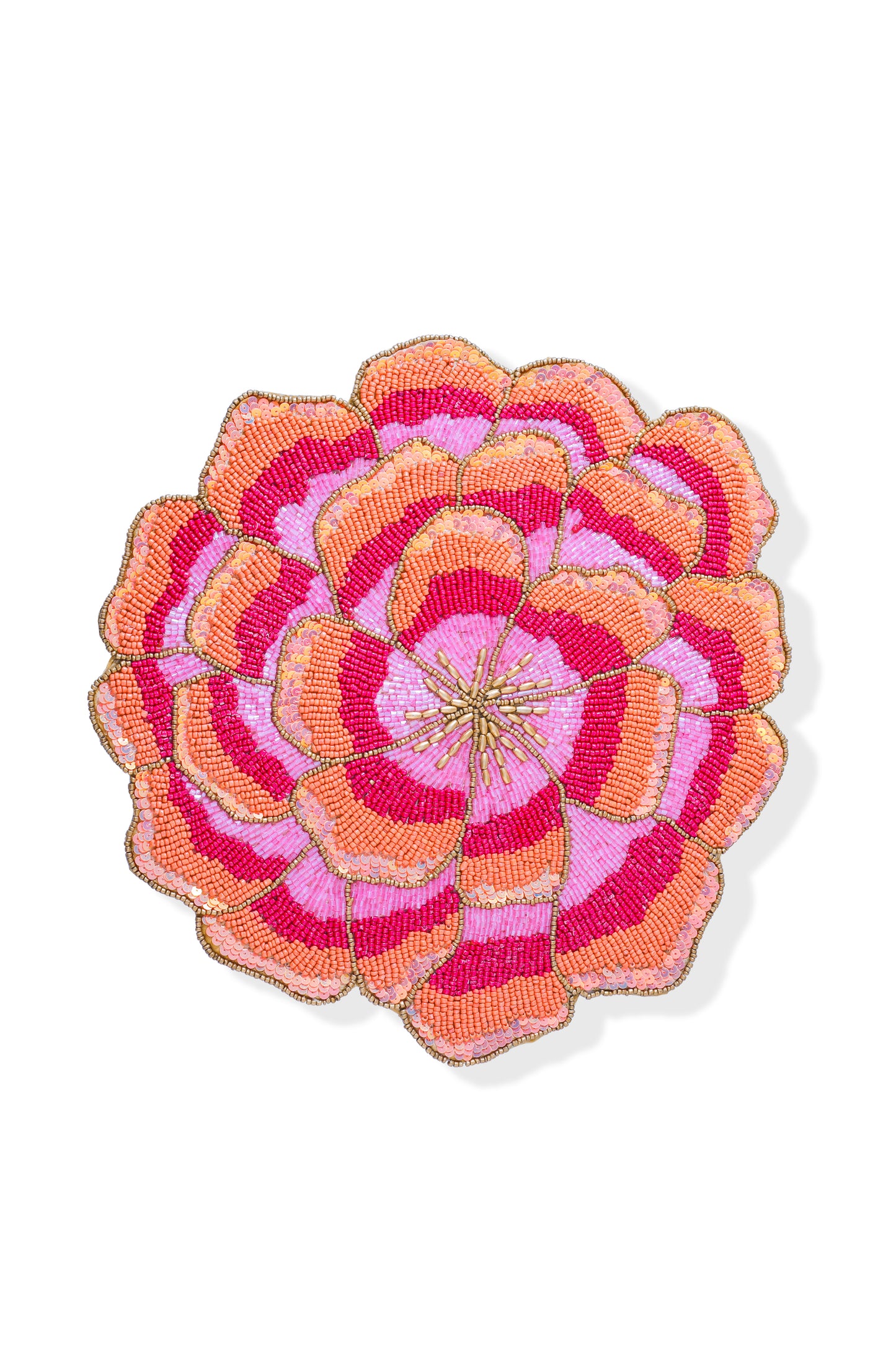 The "Peony Sunset" Beaded Charger