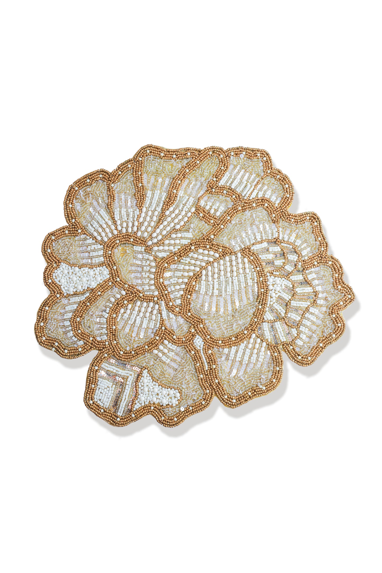 The "Art Deco Bloom" Beaded Charger