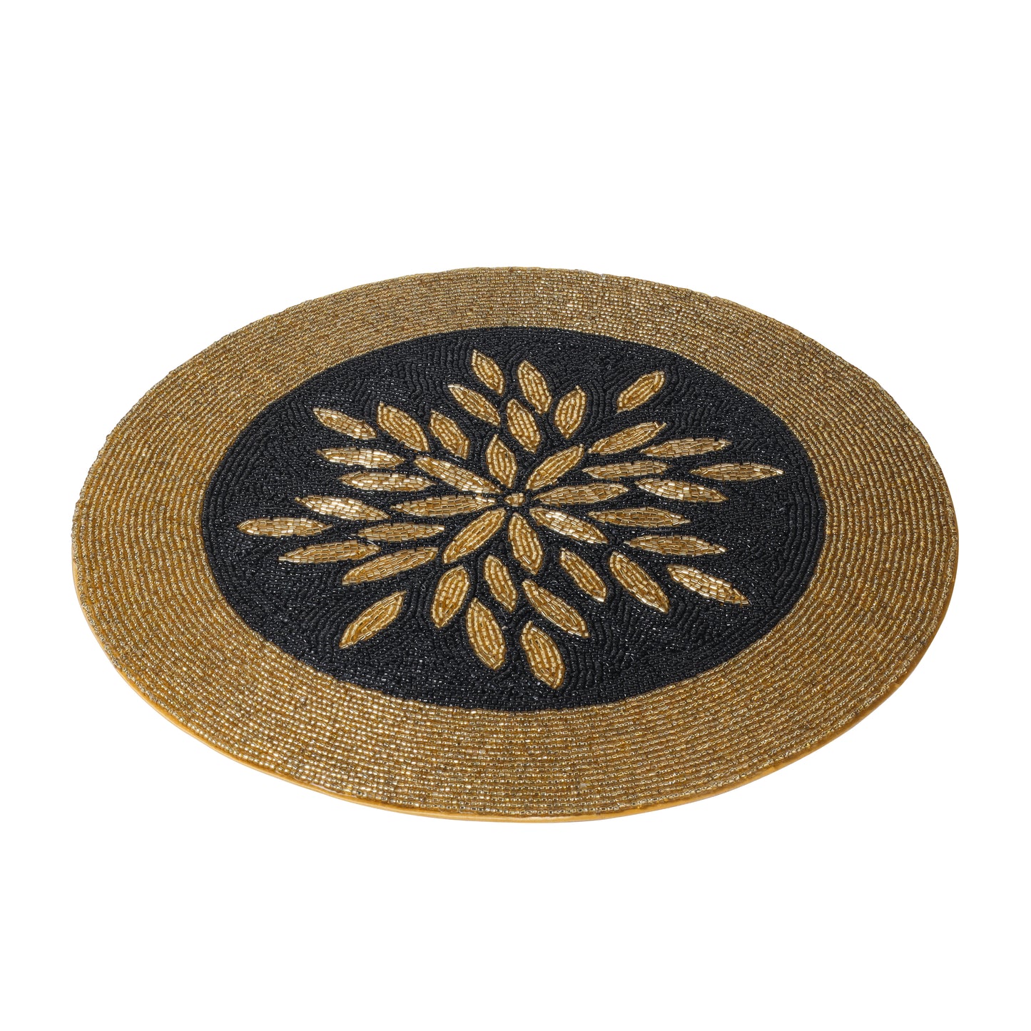Tiramisu Golden Hue Beaded Placemat tiramisuusa