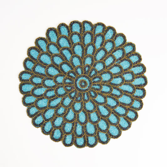 Floral Beaded Placemat tiramisuusa