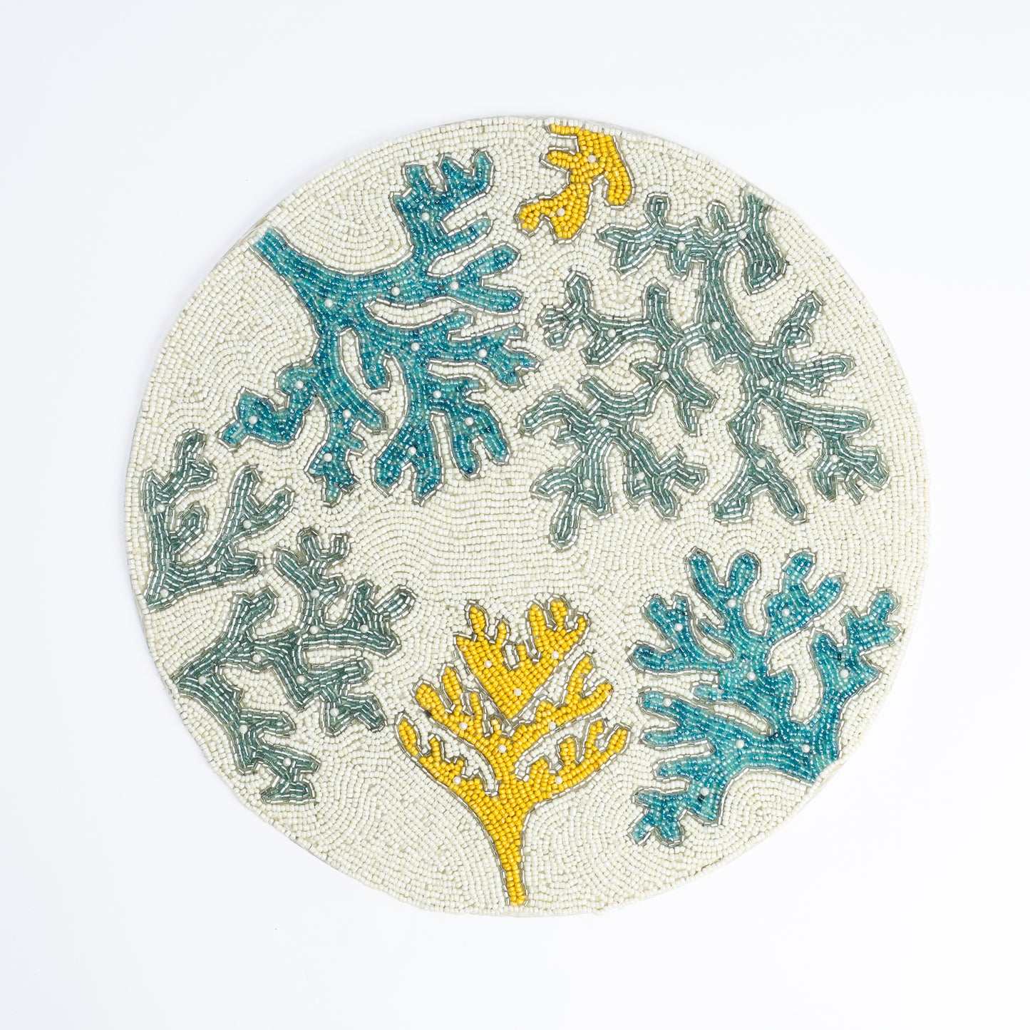 Coral Reef Beaded Placemat tiramisuusa