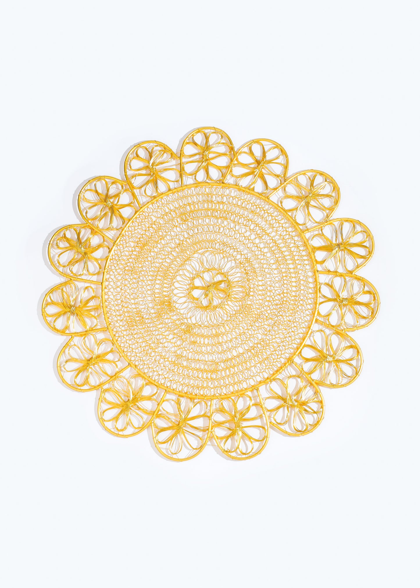 Luxe Lattice Bloom Metal Placemats