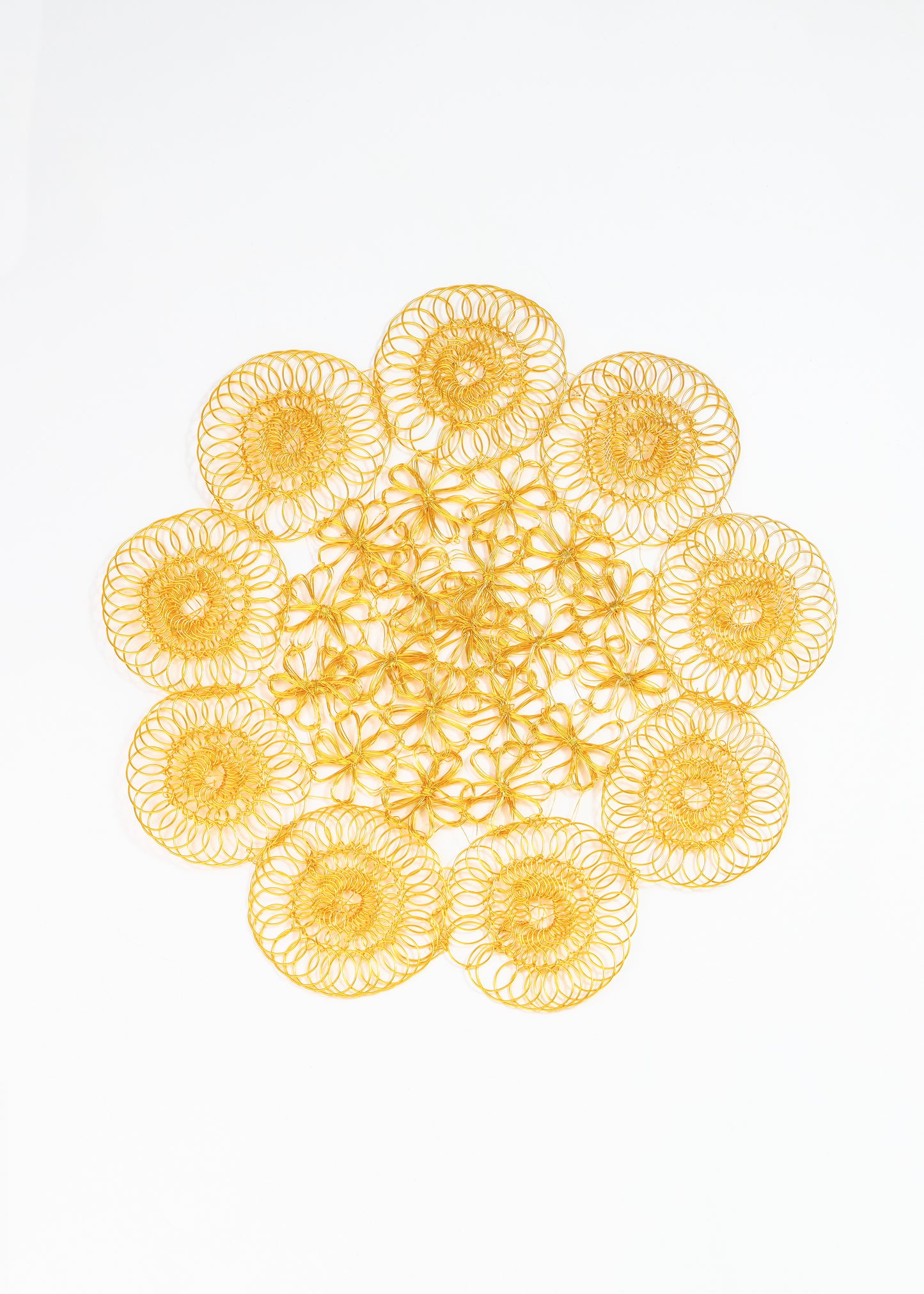 Golden Orbit Metal Placemats