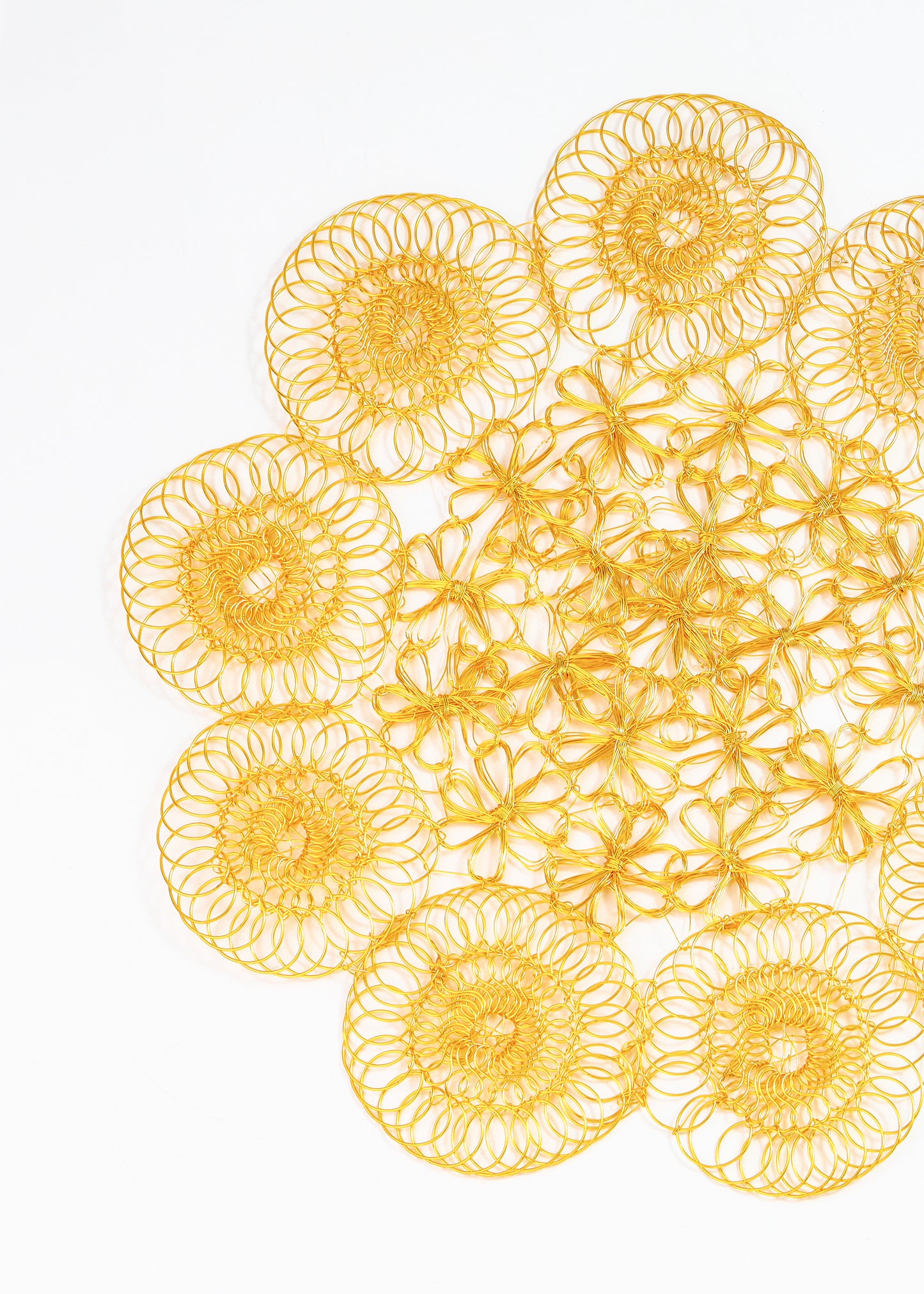 Golden Orbit Metal Placemats