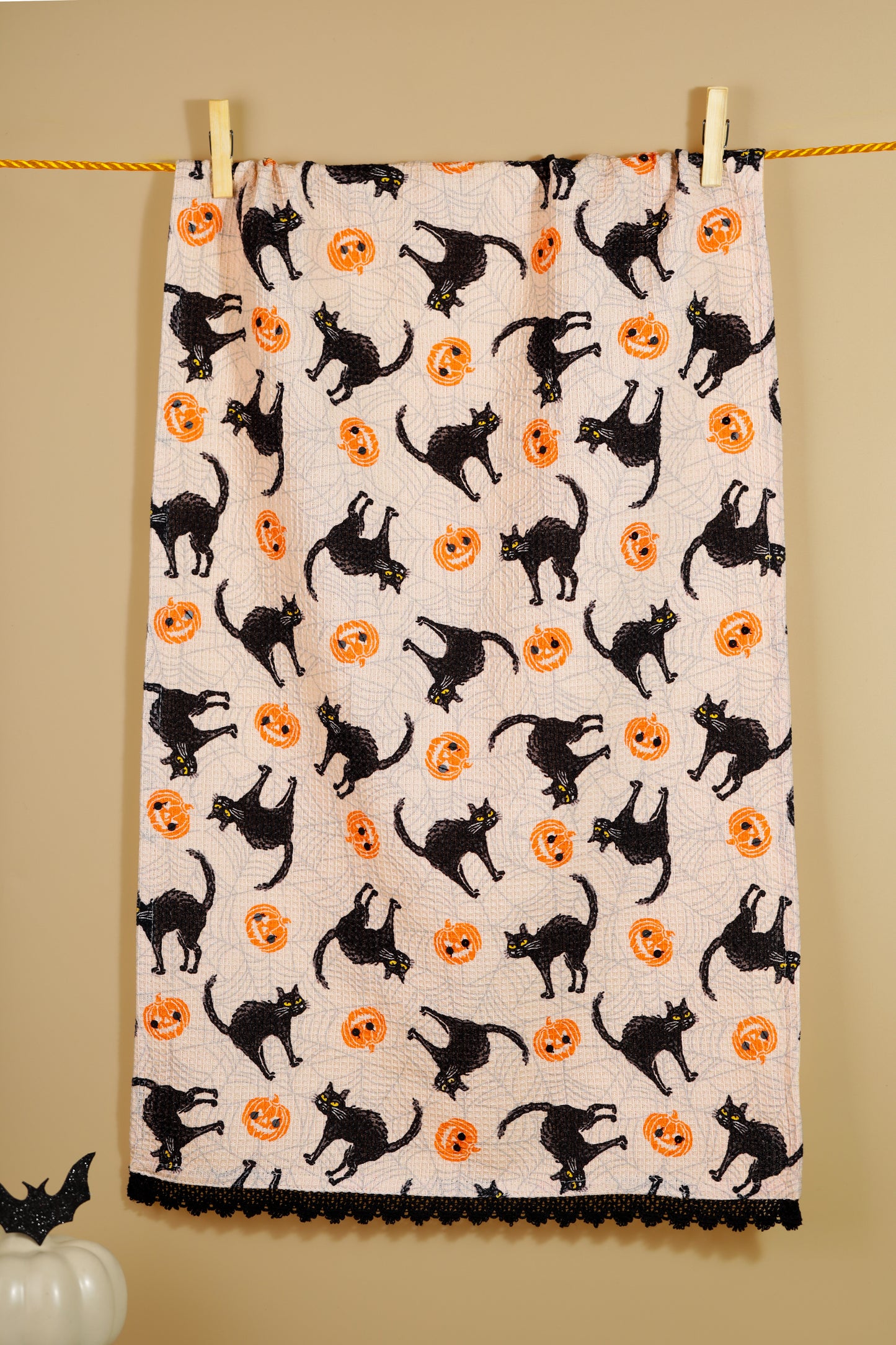 The "Haunted Hues" Artisan Kitchen Tea Towel Set of 3