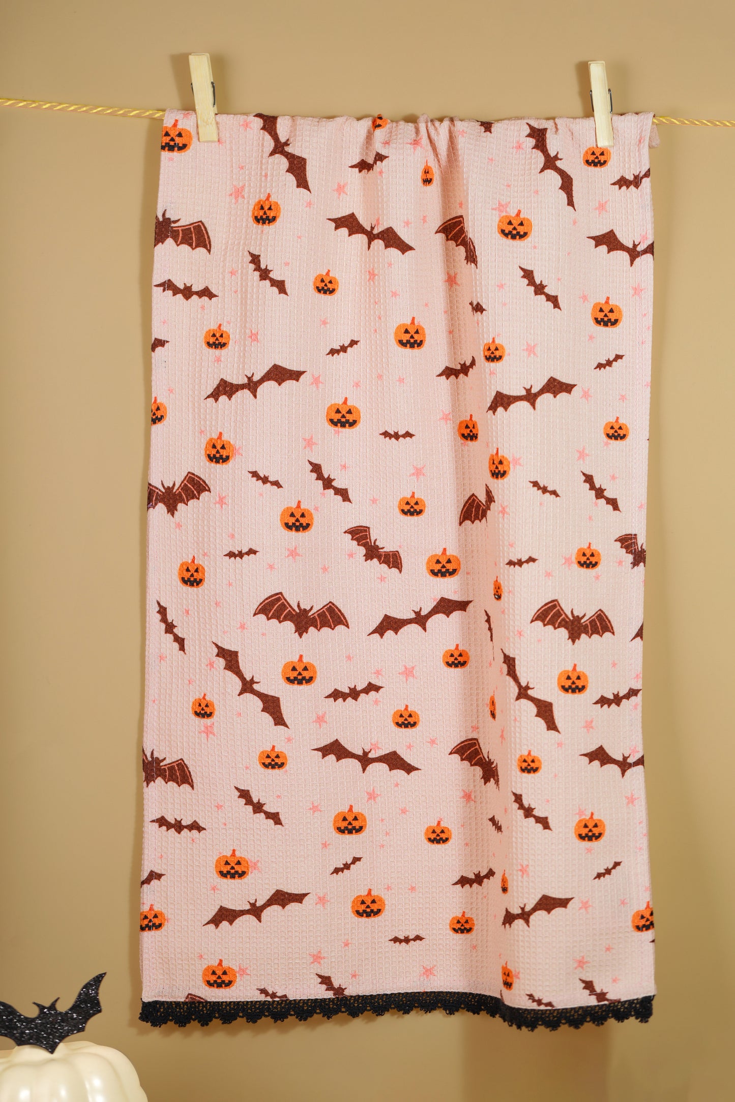 The "Haunted Hues" Artisan Kitchen Tea Towel Set of 3