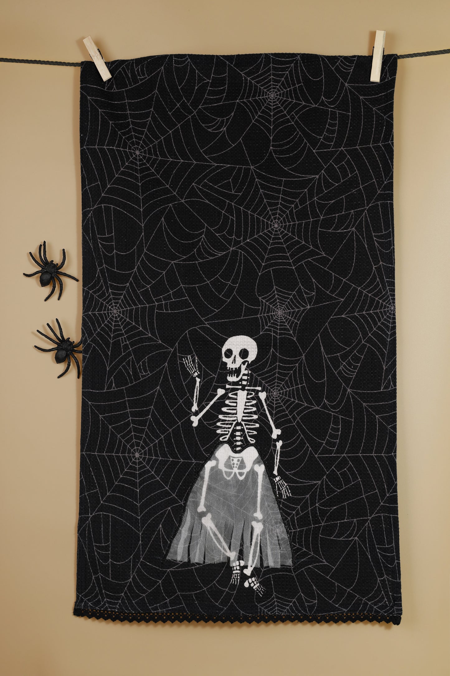 The "Elegantly Eerie" Artisan Kitchen Tea Towel Set of 3