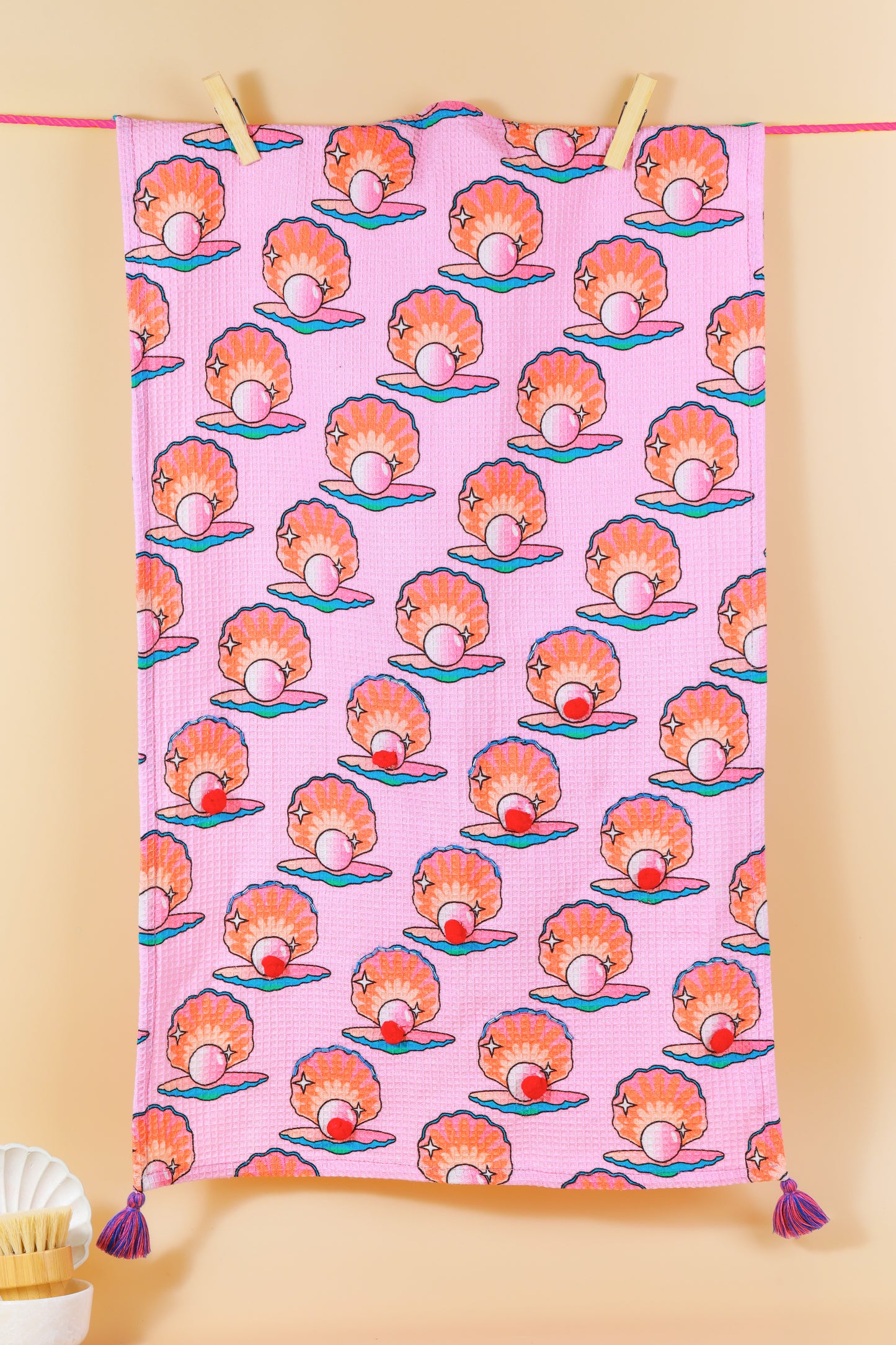 The "Mermaid Cove" Artisan Kitchen Tea Towel Set of 3