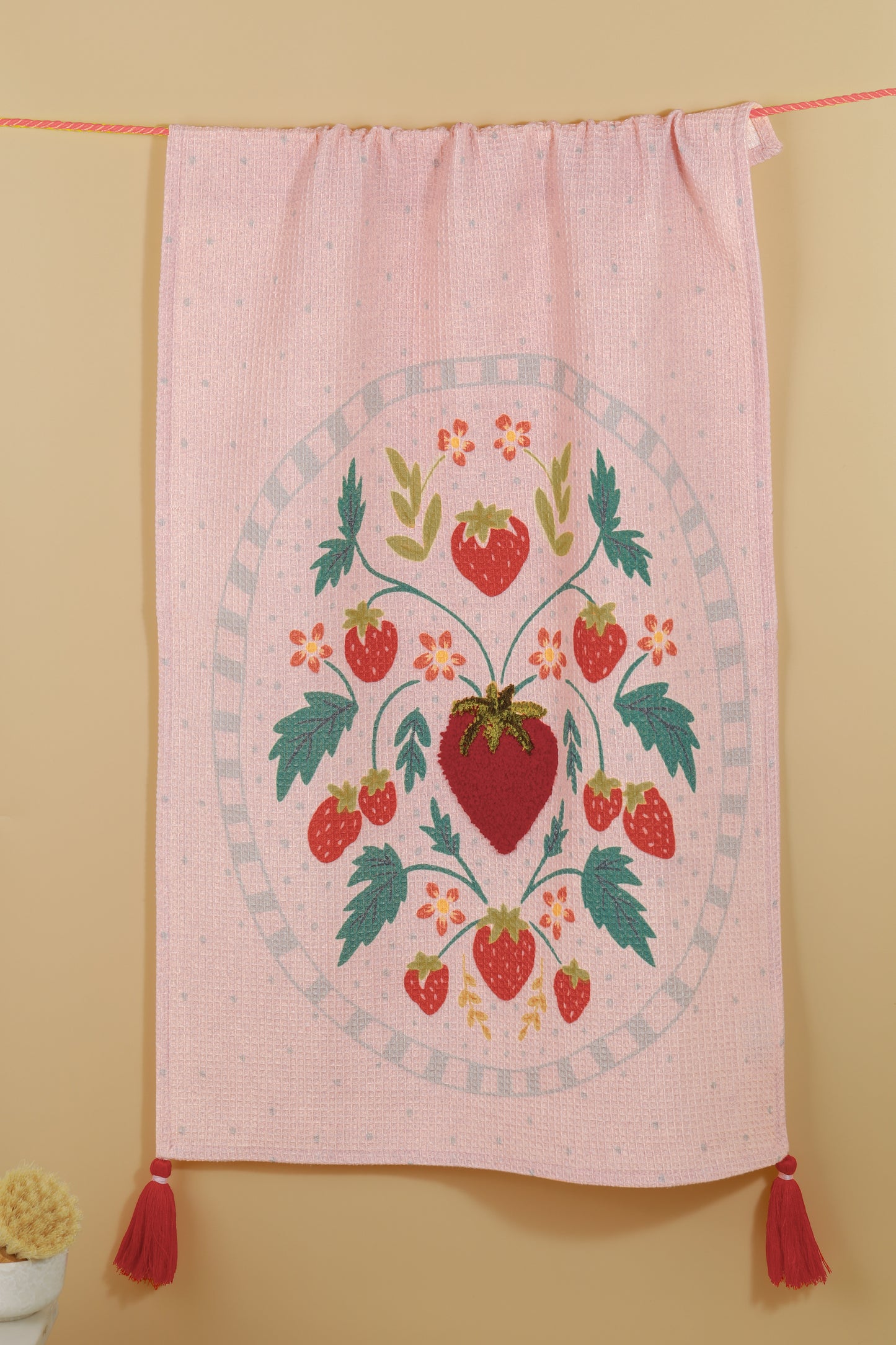 The "Strawberry Fields Forever" Artisan Kitchen Tea Towel Set of 3