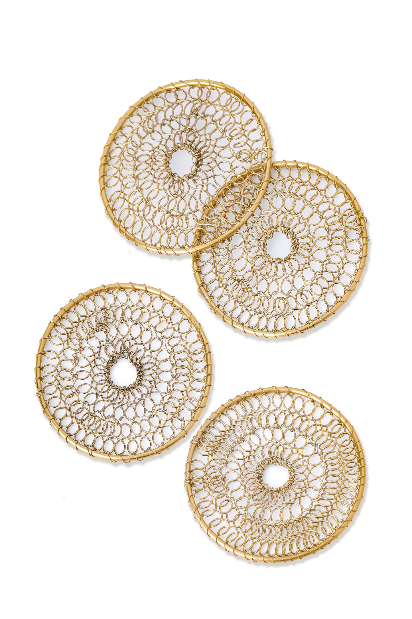 Aeon Minimalist Mesh Coasters – Set of 4
