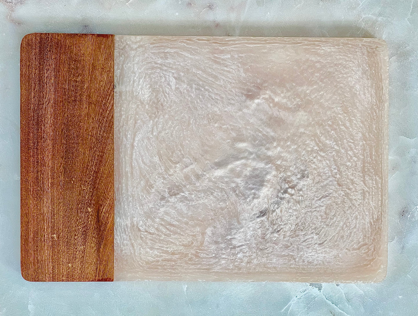Ivory Resin & Wood Cheese Board