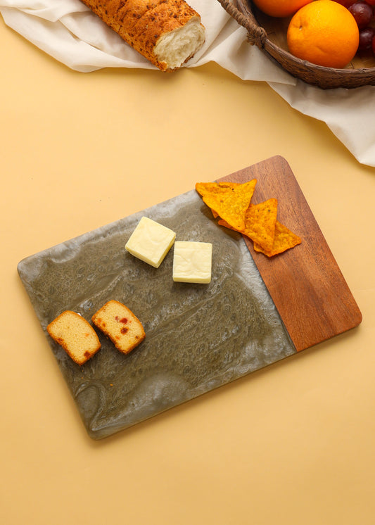 Brown Resin & Wood Cheese Board tiramisuusa