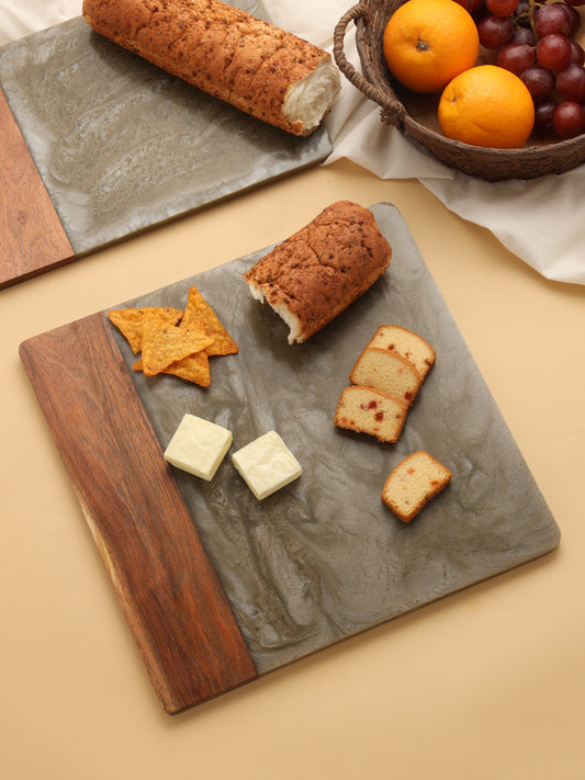 Brown Resin & Wood Cheese Board tiramisuusa