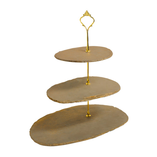 Tiramisu Three-Tier Resin Dessert Stand tiramisuusa