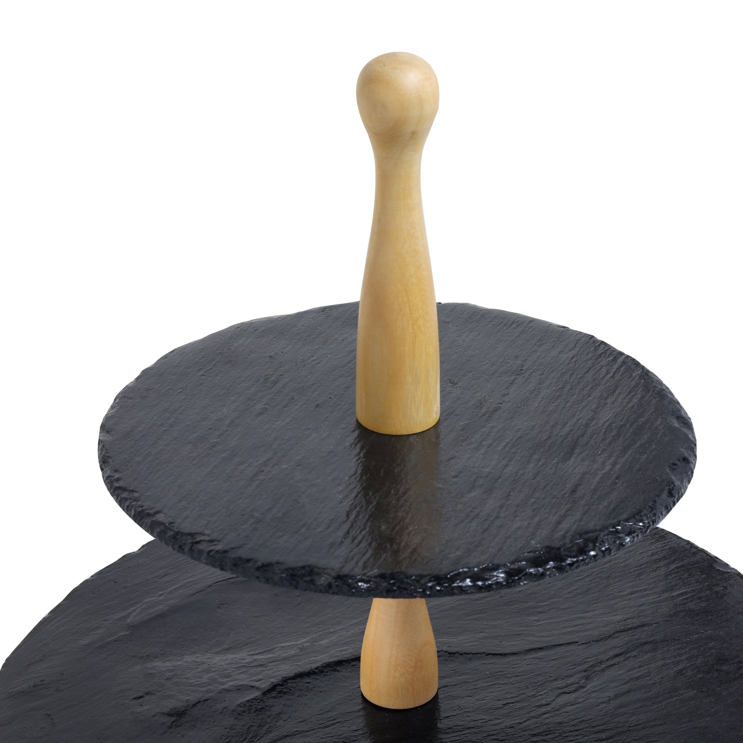 Tiramisu Wood & Resin 2-Tier Dessert Server