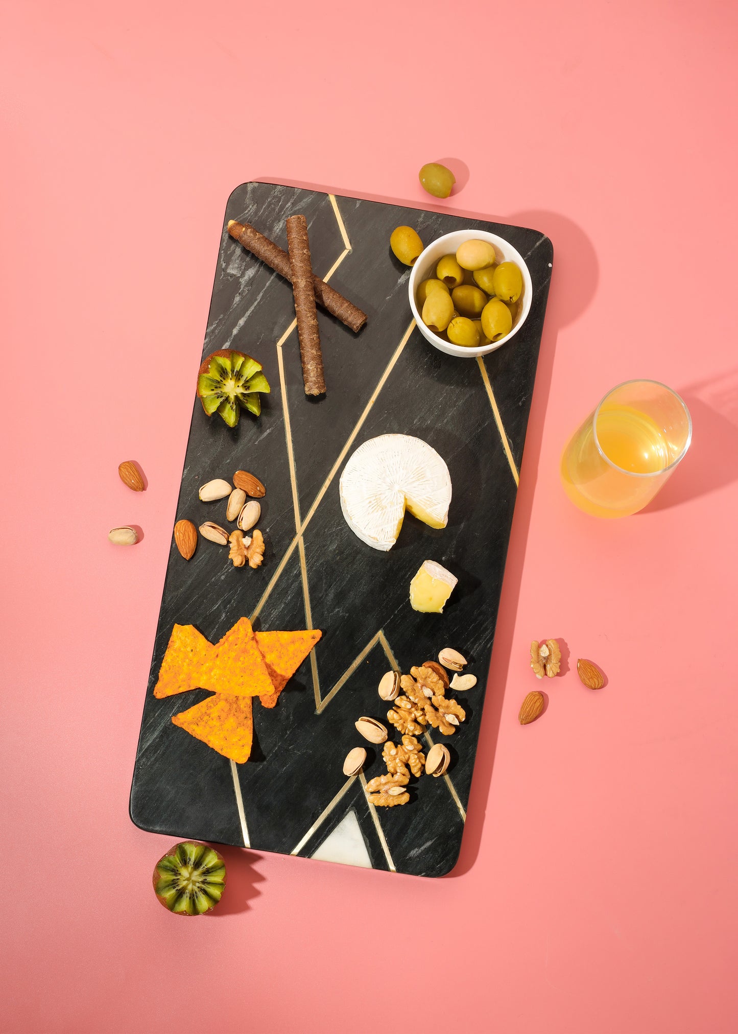 The Obsidian Elegance Marble Platter