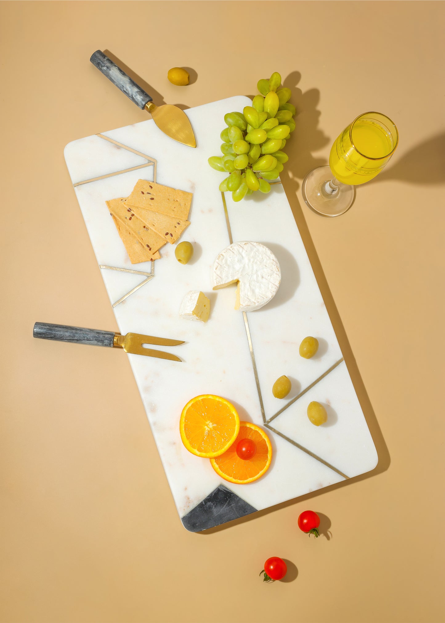 Luxuria Geometric Marble Platter
