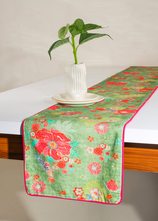 Emerald Enclave Velvet Tapestry