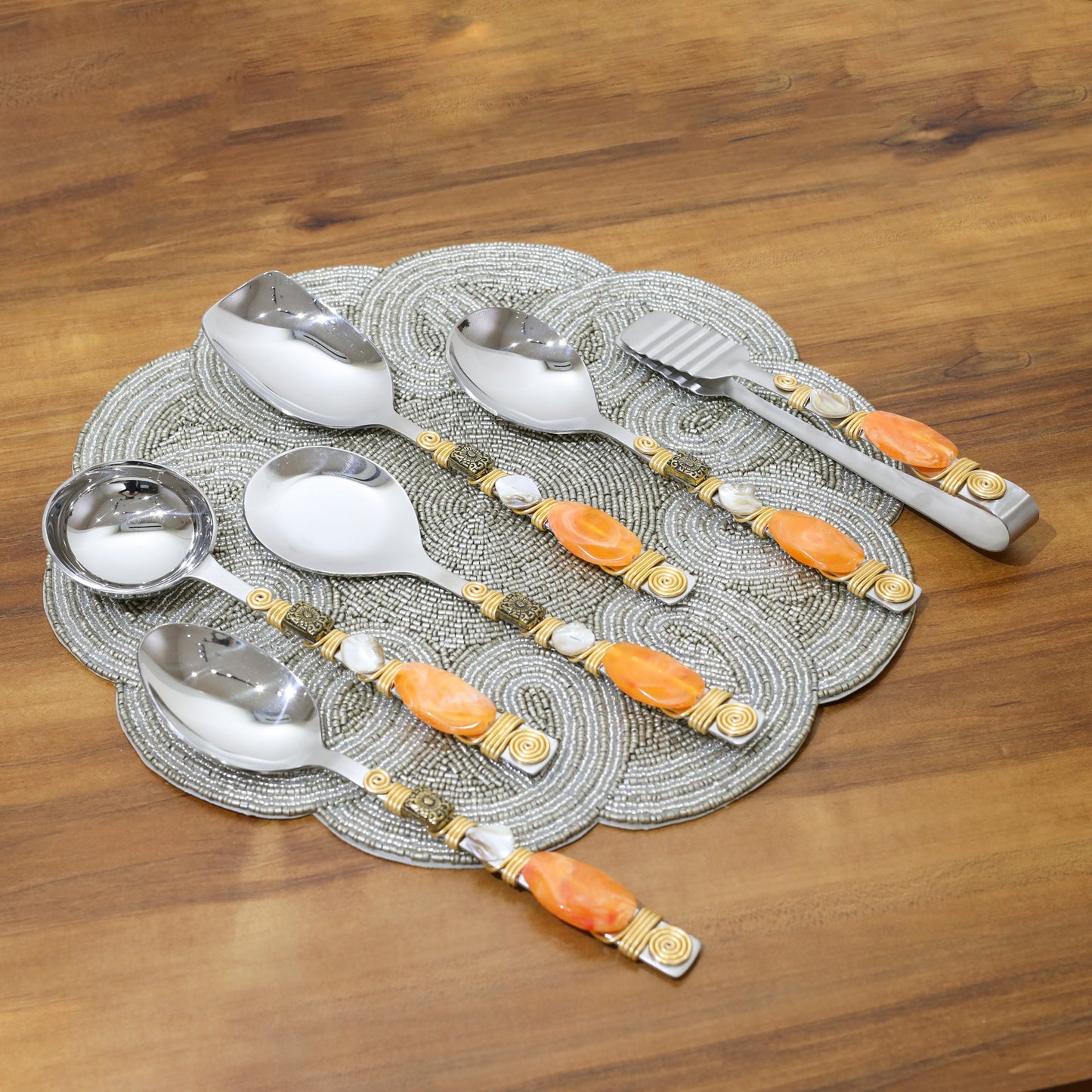 Sunset Glow Serving Spoons (Set Of 6) tiramisuusa