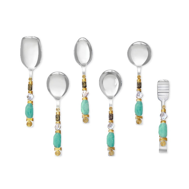 Aqua Oasis Serving Spoons (Set of 6) tiramisuusa