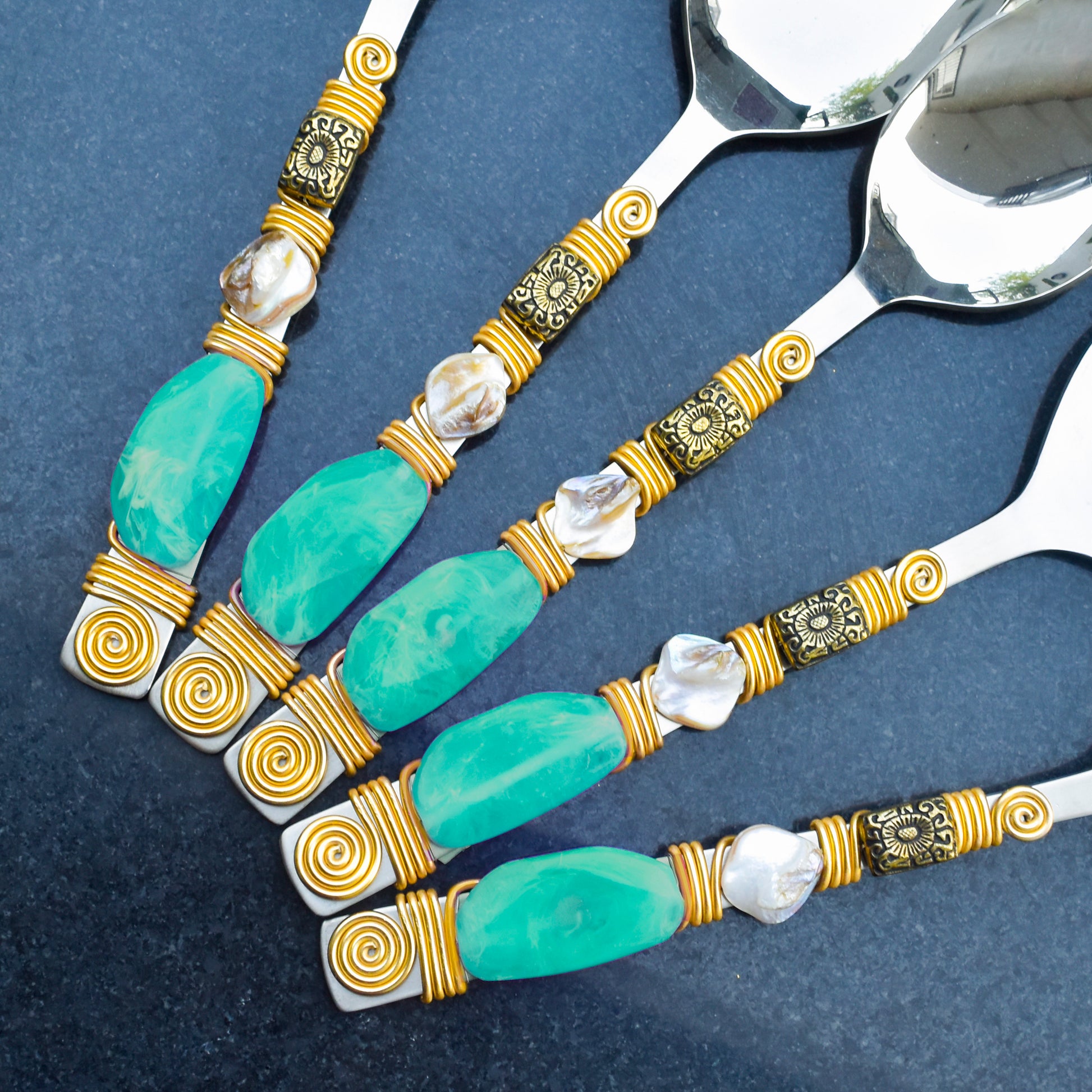 Aqua Oasis Serving Spoons (Set of 6) tiramisuusa