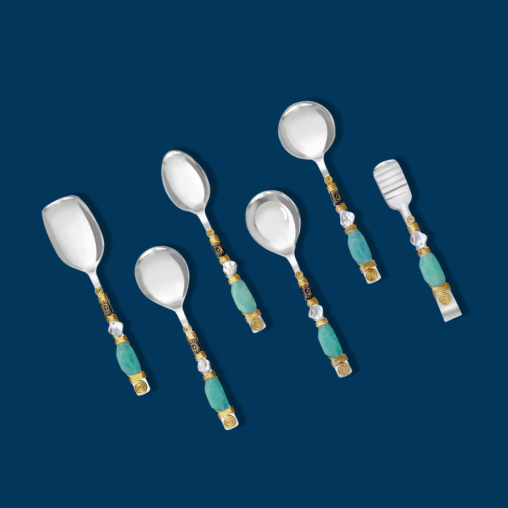 Aqua Oasis Serving Spoons (Set of 6) tiramisuusa