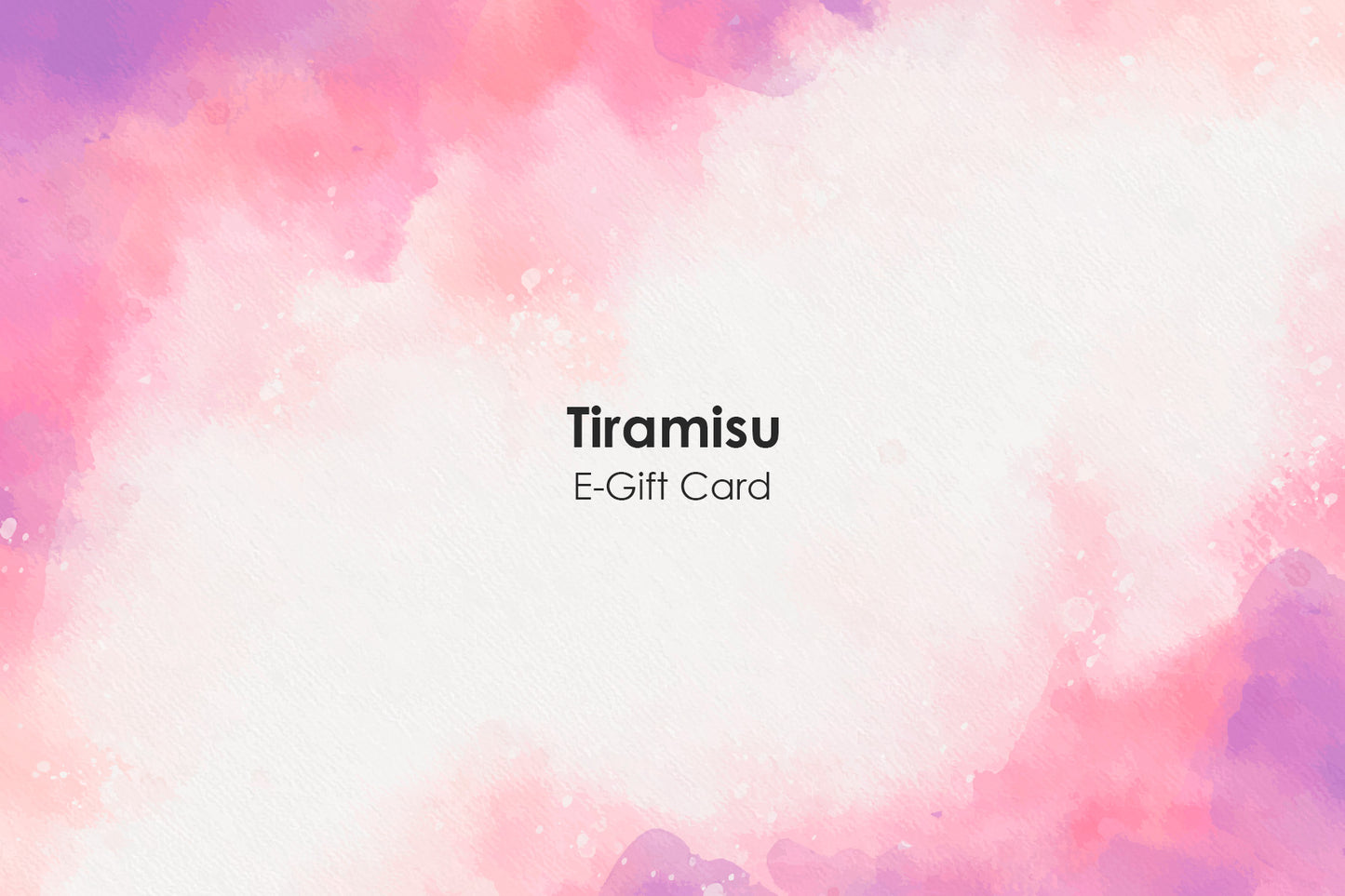 E- Gift Card tiramisuusa