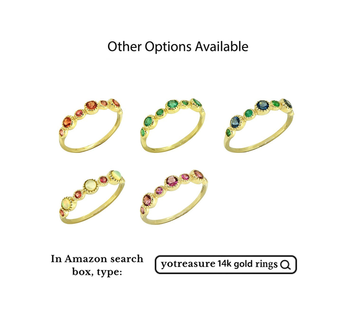 Tiramisu 0.61 ct Orange Sapphire Solid 14k Yellow Gold Eternity Band Ring tiramisu