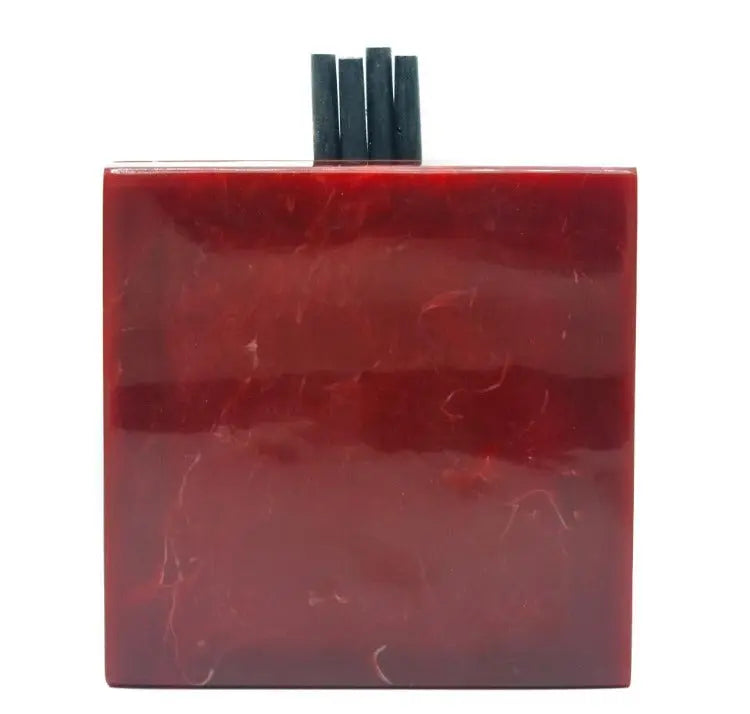 Cavendish Minaudiere- Dark Red Resin