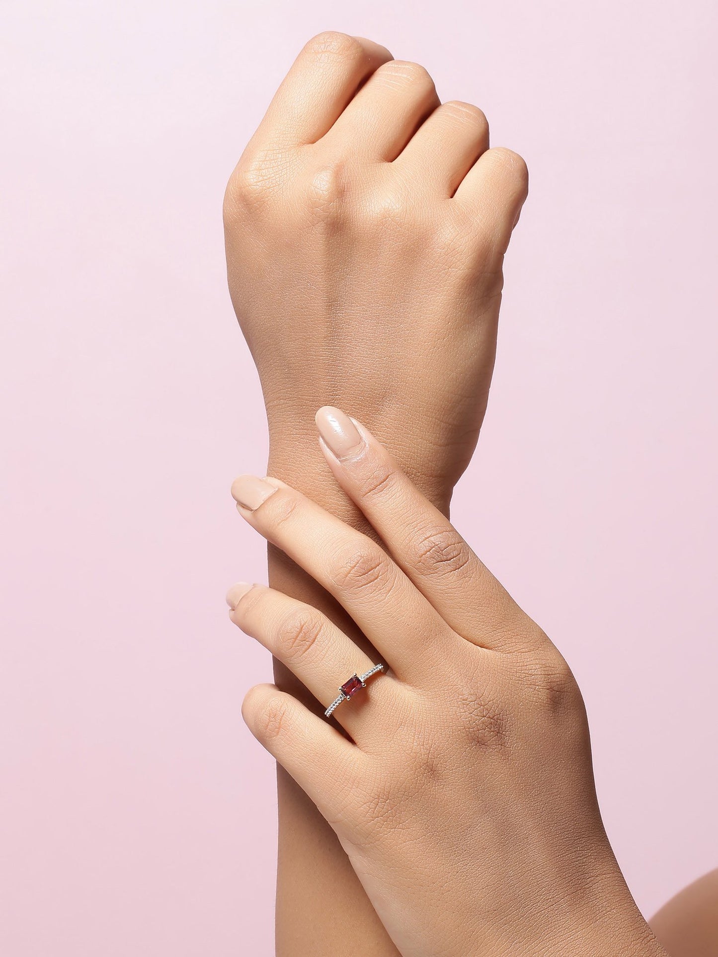 Tiramisu 0.90 Ct Rhodolite Garnet Solid 10k Yellow Gold Ring Jewelry tiramisu