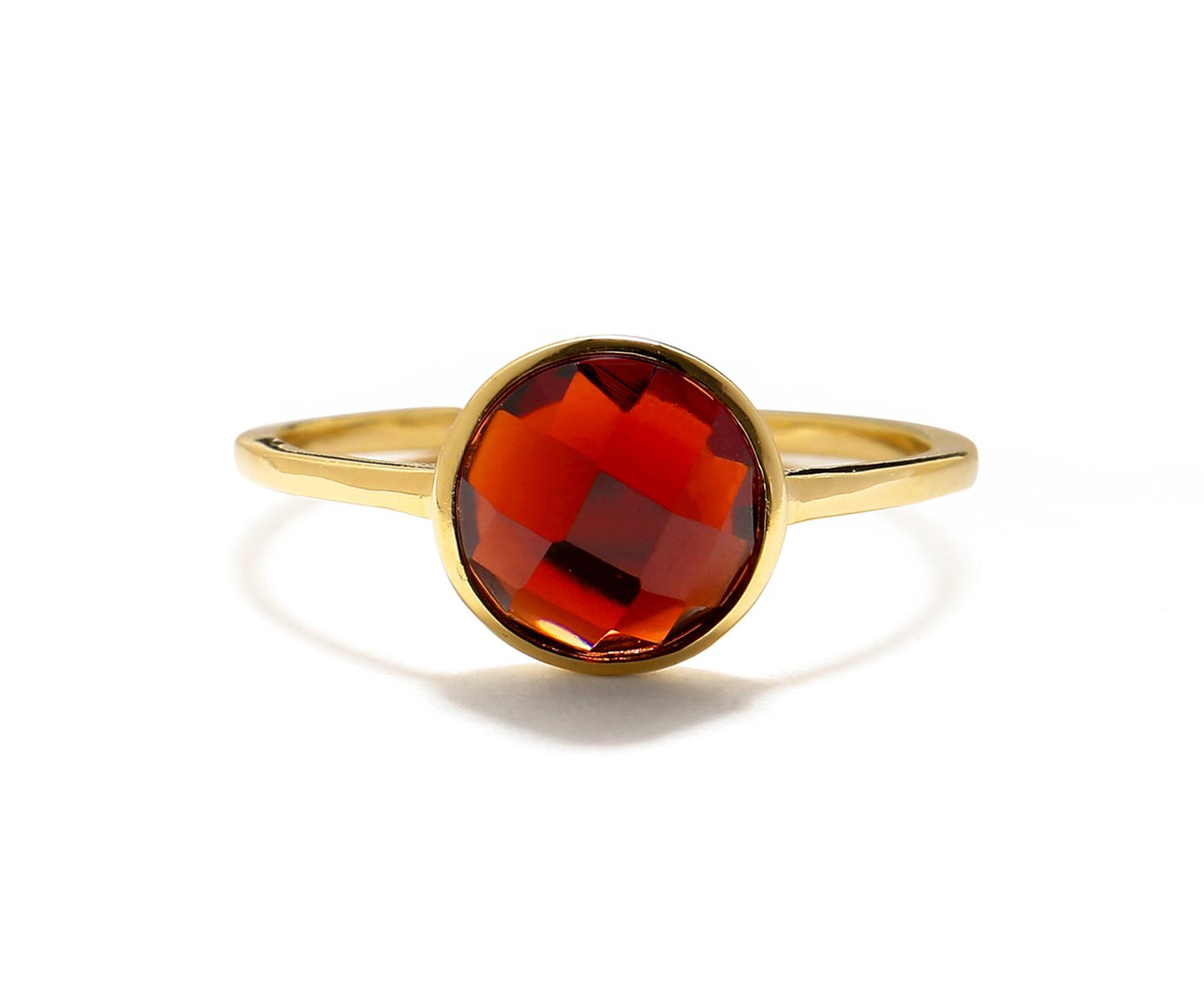 Tiramisu 2.20 Ct Garnet Solid 10k Yellow Gold Ring Jewelry tiramisu