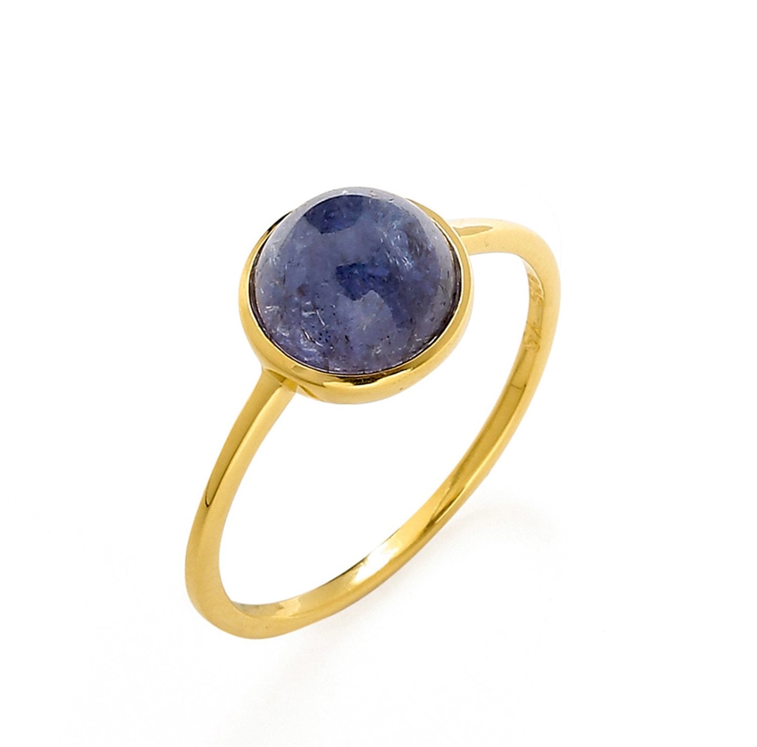 Tiramisu Tanzanite Solid 10k Yellow Gold Ring Jewelry tiramisu
